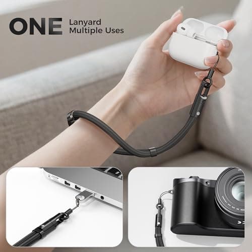 3-in-1 Phone Lanyard Crossbody, Neck & Wrist, Adjustable Strap with Tether — view 5