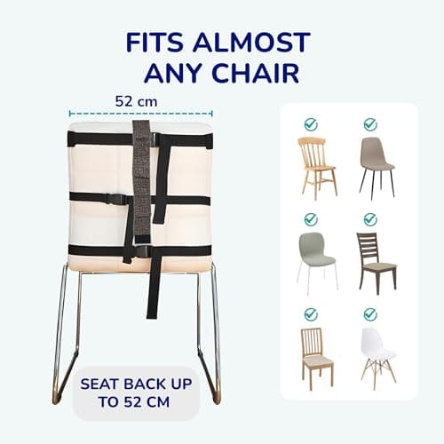 Travel Highchair Lightweight and Foldable, Booster Seat dining chair with Adjustable 3-Point Safety Harness, Compact Portable High Chair, Toddler Baby Seat for Travel, Restaurants, Camping, 6–36Months — view 6