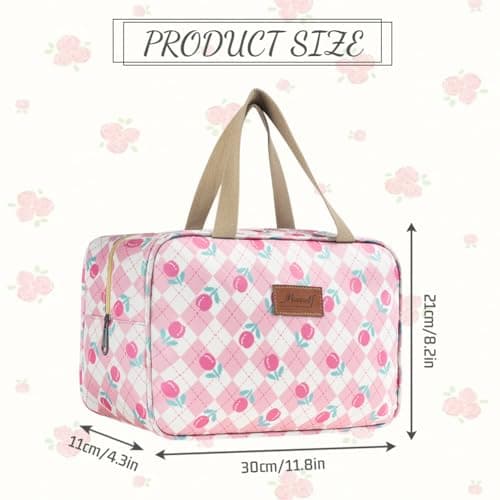 Aucuu Toiletry Bag, Large Full Size Toiletry Bag, Travel Hand-Held Make up Wash Bags, Portable Waterproof Toile-Try Kit, Bathroom Storage Case, Cosmetic Organizer for Travel, Camping for Women Girl — view 2