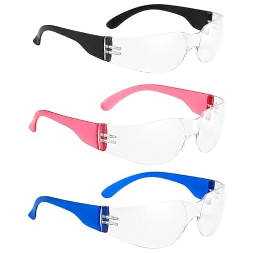 PRVCFZ 3 PCS Protective Goggles, Windproof Eye Gear for Cycling, Lightweight and Comfortable, Suitable for Outdoor Activities and Daily Use
