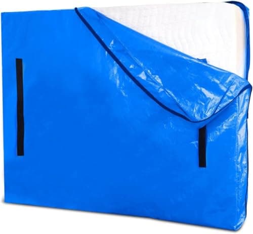 Mattress Bags for Moving and Storage Size (208x160x38cm),Extra Thick Mattress Cover for Moving with 8 Strong Handles & Zipper,Reusable Waterproof Professional Grade Mattress Storage Bag