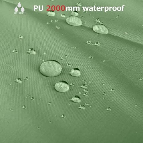 GIOTUK Hammock Rain Fly Tent Tarp 3x3m – Waterproof Camping Shelter with PU3000mm Coating, Anti-UV Lightweight Groundsheet, Multifunctional Outdoor Rain Sun Shade for Hiking & Travel — view 4