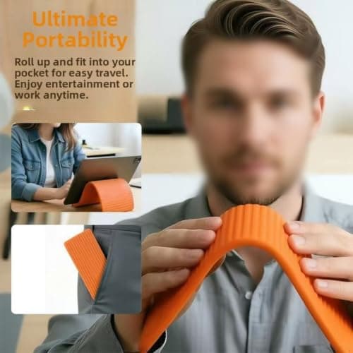 Silicone Phone Holder, Foldable & Adjustable Phone, Portable — view 4