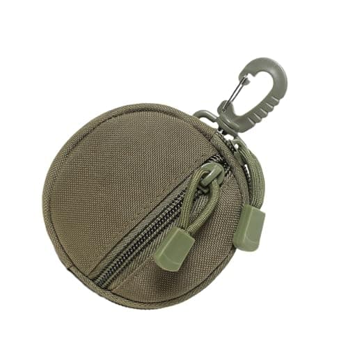 Waterproof Circular Zippers Bag with Quick Release Clip Ideal for Hiking Travel Daily Use Holds Earphones Quick Release Compatible Accessory Bag