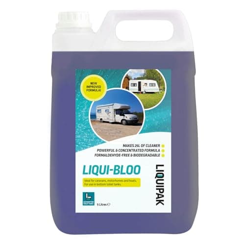Liquipak Caravan Toilet Fluid & Rinse Chemical, Blue 5L & Pink 5L - For Caravan, Camper, Motorhome, Boat - Liqui-Bloo & Rinse, Concentrated, Formaldehyde Free 2x5L — view 2