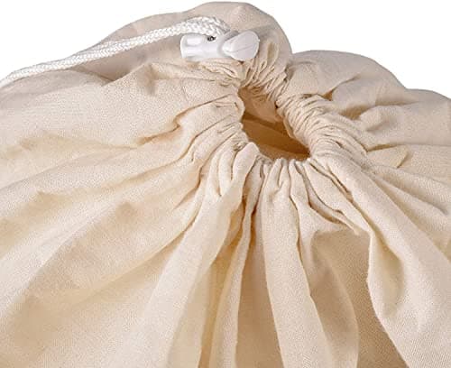 Sweet Needle Heavy Duty Extra Large Laundry Storage Shopping Bag, 71x91 CM (28x36 IN) 75L - 100% Cotton, Highly durable, Draw-cord with cord-lock, Machine Wash and reusable Travel Bags — view 6