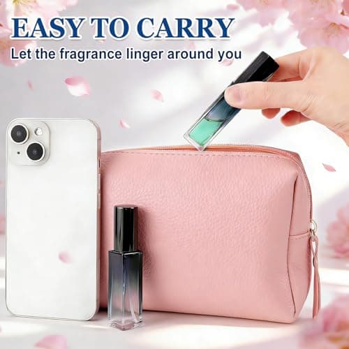 Qufiiry 5Pack 10ml Perfume Travel Bottle Glass Refillable Atomiser Set with Funnel Dropper Leakproof Portable Perfume Spray Bottles for Women Men Travel — view 6