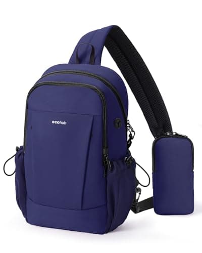 ECOHUB RFID Blocking Sling Bag, Anti-Theft Crossbody Bag for Travel, Sports