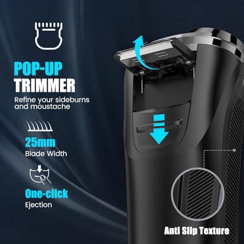 Brightup Electric Razor for Men with 4D Floating Head, IPX6 Waterproof — view 4