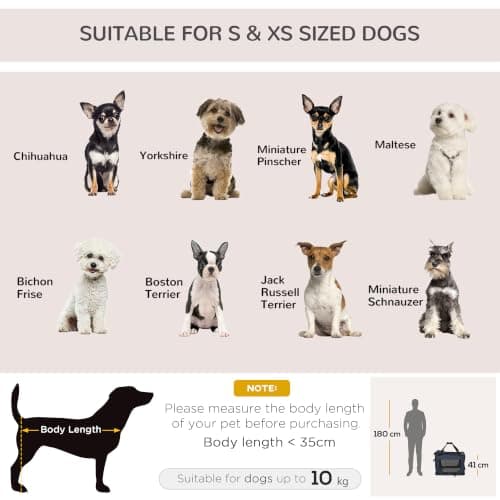 PawHut Foldable Pet Carrier Dog Crate Small Dogs 60x41.5x41cm Dark Blue — view 5