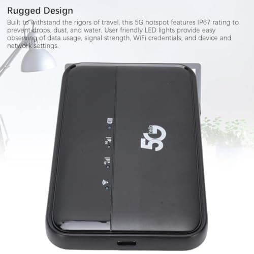 Xiuganpo 5G Mobile Hotspot WiFi 6 Travel Router with Nano SIM Slot — view 5