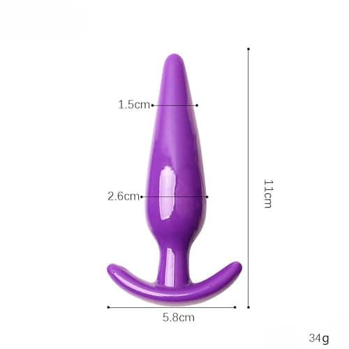 6pcs Multi Size Silicone Training Set with Thickened Base （Purple） — view 2