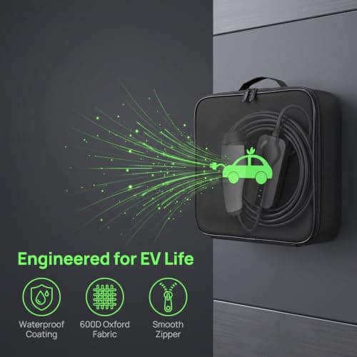 XILAIWANG Ev Charging Cable Storage Bag, 32x32cm 600d Oxford Portable Pouch — view 4