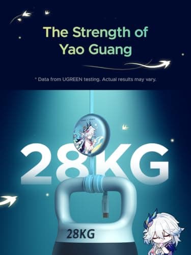 UGREEN Retractable 100W USB C to USB-C Charger Cable, 1M Max, Blue — view 5