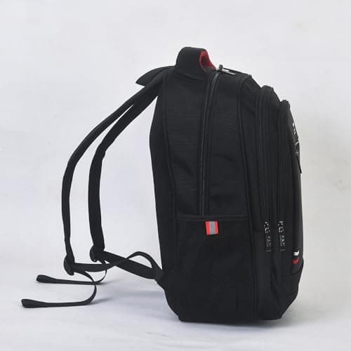 SAIMAZ Waterproof Anti-Theft 40L Backpack | Stylish Travel Laptop and Camera Rucksack | USB Charging Port | Cabin Size backpack School Bag for Men, Women, Boys, and Girls (Black) — view 3