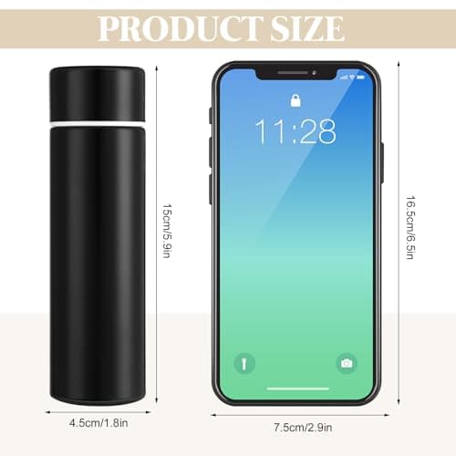 saerryor 2 Pcs Stainless Steel Water Bottle150MLMini Flask Black Red — view 2