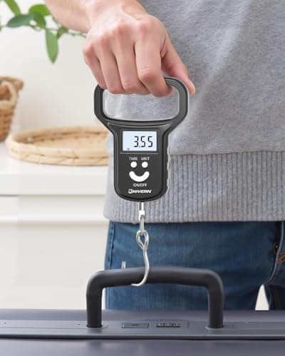NIVERN Luggage Scale, Suitcase Weighing Scales and Travel Scales for Luggage, 110lb/50kg Capacity with LCD Display, Essential for Air Travel, Ideal for Air Flyers and Travelling Men — view 5