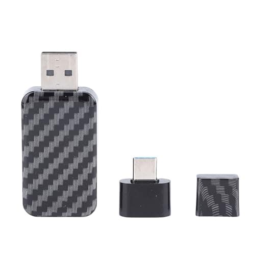 Tbest Wireless Car Adapter Bluetooth WiFi Plug and Play with Type C Support for Carplay Auto Carbon Fiber Pattern Compact Portable Cars Trucks SUVs — view 5