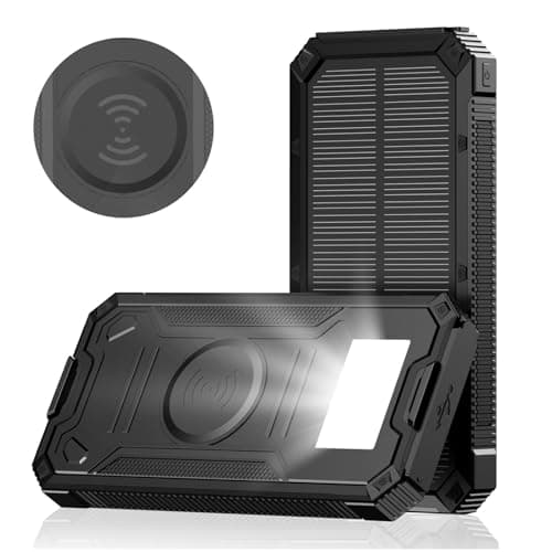Solar Panel Battery Pack USB Ports with Flashlight — view 4
