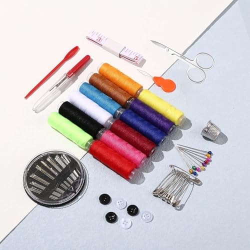 Travel Sewing Kit 72pcs Needle and Thread Kit, Portable Mini Sewing Supplies for Beginner | Kids | Home and Emergency Use — view 5