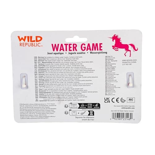 Wild Republic Water Games Unicorn, Sensory Toys, Kids Gifts, Hand Held Toys, Unicorn Party Favors, 6", Pink — view 4