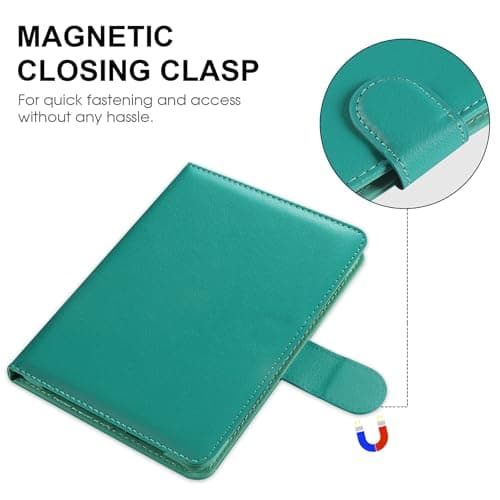 HoYiXi Universal Case for 6-inch Kindle eReader Compatible with Kobo/Voyaga/Pocketbook/Tolino E-book reader,6'' eReader Protective Cover with Built-in Card Slot,Black (Cyan, 6 inch) — view 4