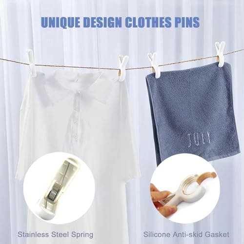 Beach Towel Clips for Sun Lounger, Heavy Duty Large Sunbed Clips Laundry Pegs for Beach Towels Clothes Pin Quilt Drying Windproof Hanging Beach Pool Chairs Sunlounger Cruise Essentials Accessories — view 4