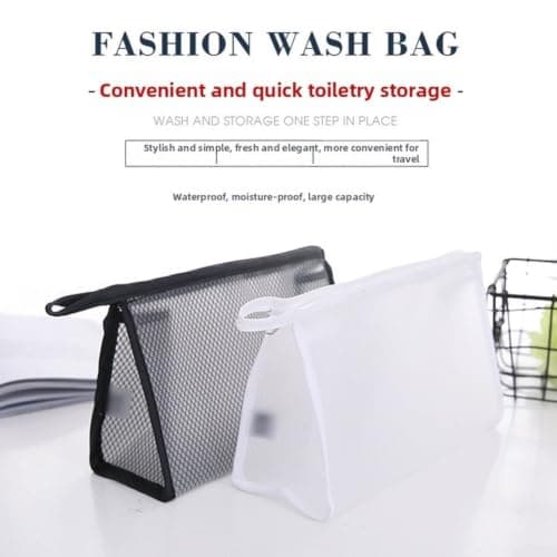 Travel Toiletry Bag for Men, Waterproof EVA Nylon Cosmetic Organizer, Large Capacity Dopp Kit with Handle for Shaving Essentials(Black) — view 2