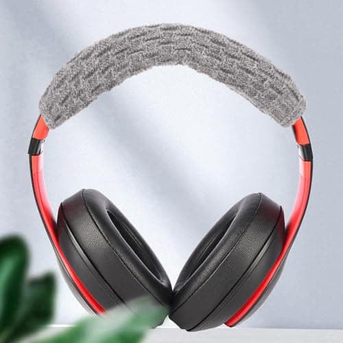 FRCOLOR Headphone Headband Knitted Wool Protector for Over-ear Headphones Winter Home Office Travel — view 4