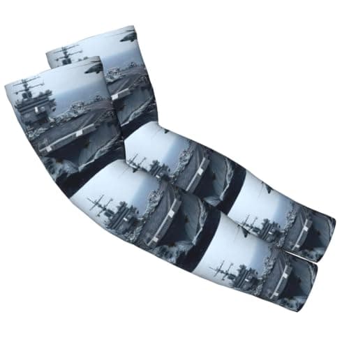 ZYJHYY Aircraft Carrier Print Arm Protection Sleeves Cooling Sleeves Elbow Sleeve Gaming Sleeve