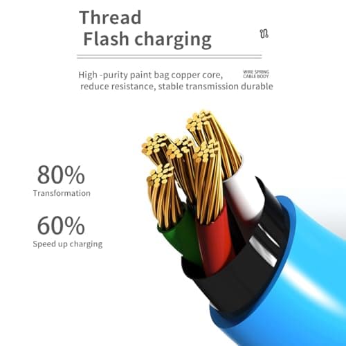 SAMERIO Type C to IOS Short Charging Cable 20cm Fast Portable Bracelet Charger Leather Braided Wrist Data Transfer Cord Perfect Christmas Birthday/Valentine's Day Gift — view 3