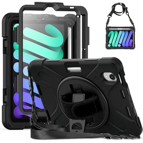 Gerutek for iPad Mini 7 (A17 Pro)/Min 6 8.3 inch Case with Screen Protector