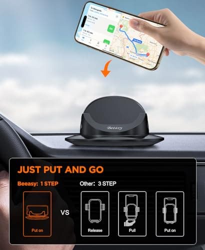 Beeasy Car Phone Holder Dashboard, 360° Silicone Phone Holder for Cars — view 5