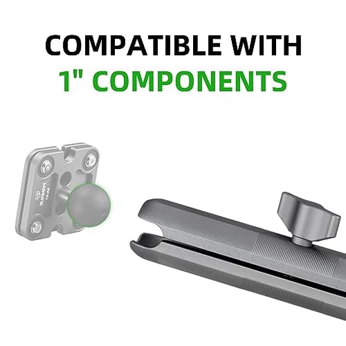 FANAUE Aluminum Alloy Double Socket Arm Compatible with RAM Mounts B Size Ball Head for Attaching Bike Motorcycle Phone Holder, Fits all Industry Standard 1"/25.4mm/B Size Ball Adapters,Full Length 6" — view 6