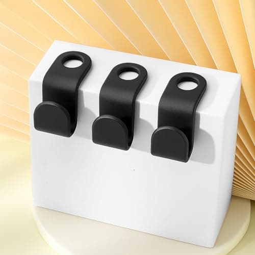 60 Pcs Hanger Connector Hooks, Space Saving Cascading Hanger Hooks, Black — view 2