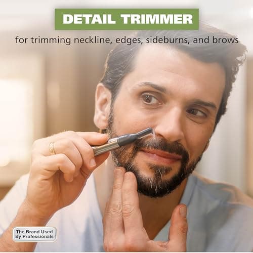 Wahl Micro Groomsman Personal Pen Trimmer & Detailer for Hygienic Grooming with Rinseable, Interchangeable Heads for Eyebrows, Neckline, Nose, Ears, & Other Detailing - 05640-600 — view 5