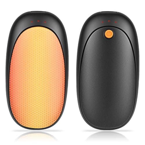 2Pack Magnetic Hand Warmers Rechargeable 6000mAh Electric Ultra Thin Light Portable Pocket Handwarmers/ 3 Levels Heat / 20Hrs Long Heating/UL Certified for Women Men