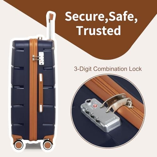 Kono 28 Inch Large Hard Shell Suitcase PP Lightweight Travel Luggage — view 4