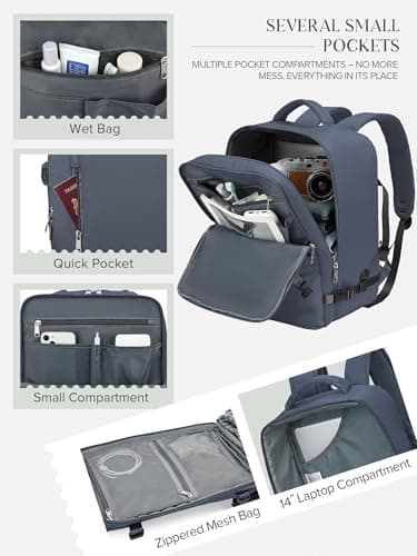 Hayayu Ryanair Cabin Bags 40x30x20 Underseat Carry-ons Hand Luggage — view 3