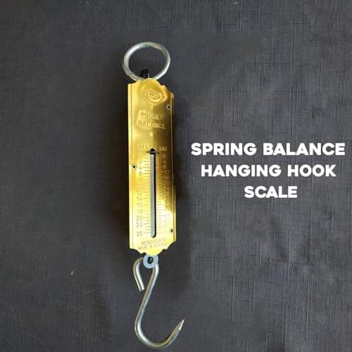 SDMAX Spring Balance Hanging Hook Scale, Handheld, Portable Pocket Balance Scale, Lightweight, Weight Scale With Hook For Home, School, Luggage, Fishing Use (25 Kg) — view 3