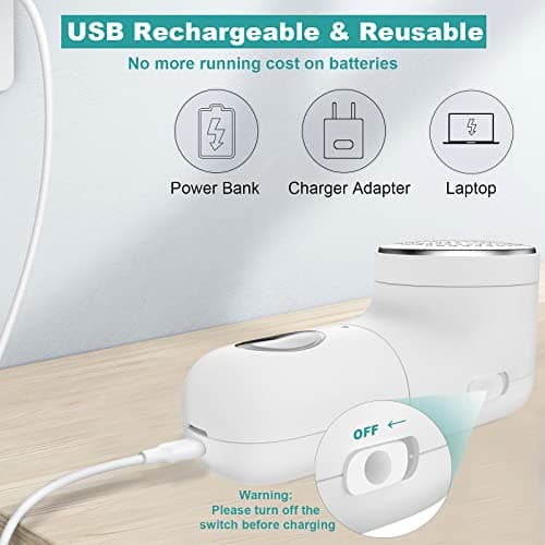 Garstor Fabric Shaver, Rechargeable Clothes Debobbler to Remove Fuzzball — view 4