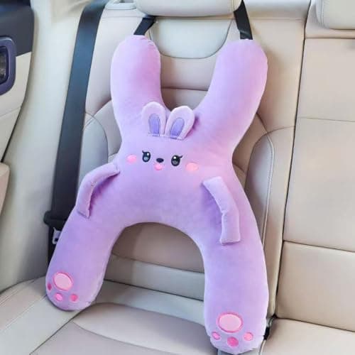 Frhwye Car Travel Pillow for Kids Ergonomic Breathable Rest Pad H Shaped — view 4