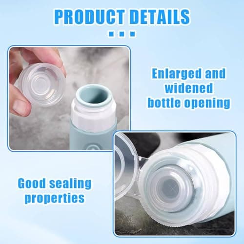 Henyall 4Pcs Travel Bottles for toiletries, 90ml Silicone Containers Set — view 4