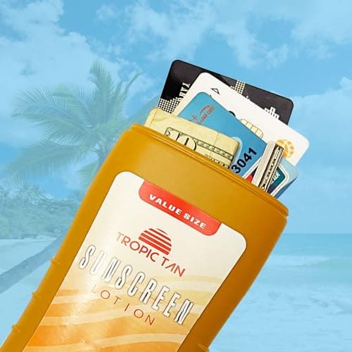 LetPetSet Sunscreen Diversion Safe Bottles 2 Pack – Safely Hides Cash, Jewelry, Keys and Valuables for Home, Travel, Beach and Dorm Use — view 5