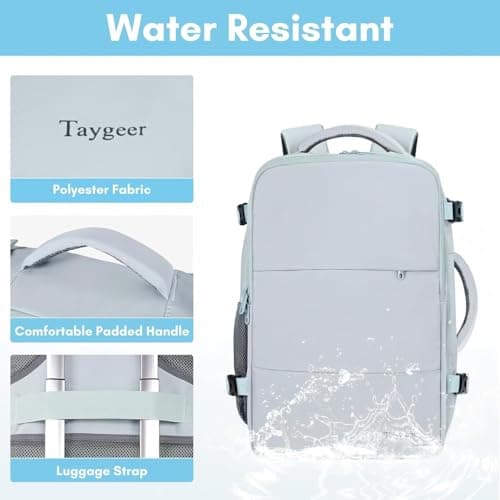 Taygeer Ryanair Cabin Bags 40x30x20 Underseat, Travel Backpack Cabin Size — view 5