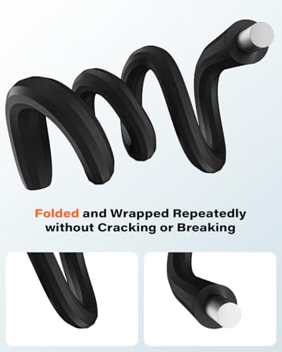A2C Flexible Gooseneck Phone Holder for iPhone Mag safe, Long Arm Gym Magnetic Phone Holder for Treadmill Peloton, Portable Fitness Home Gym Accessory for 4.0''-7.0'' Smartphones — view 4
