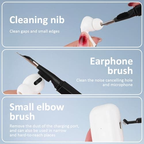 Artibetter 20-In-1 Laptop and Earphone Cleaning Kit Keyboard Brush for Office and Travel Electronics — view 6