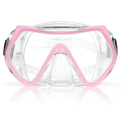 AOOSA Snorkel Mask, Men Women Tempered Glass Diving Mask