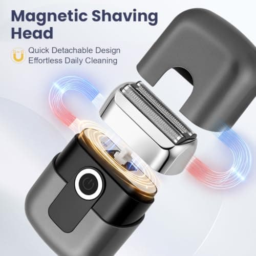 Vicloon Foil Shavers for Men, Mini Electric Razor for Men Wet & Dry — view 3