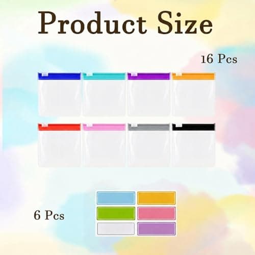 Pill Pouch Bags for Travel – Multi Colour EVA Reusable Medicine Organiser Pouches with Slide Lock and Waterproof Label Stickers for Tablets, Vitamins and Small Storage Items — view 2